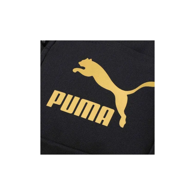 PUMA Fabric Small Square Bag Shoulder Bag Crossbody Bag Regular Unisex Black Gold-2