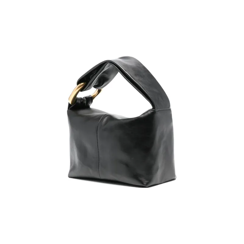 JIL SANDER Leather Handbag Medium Size Women's Black-1