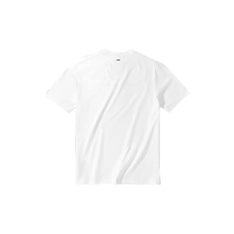 Mr.Bu T Shirts Men Moon White-1