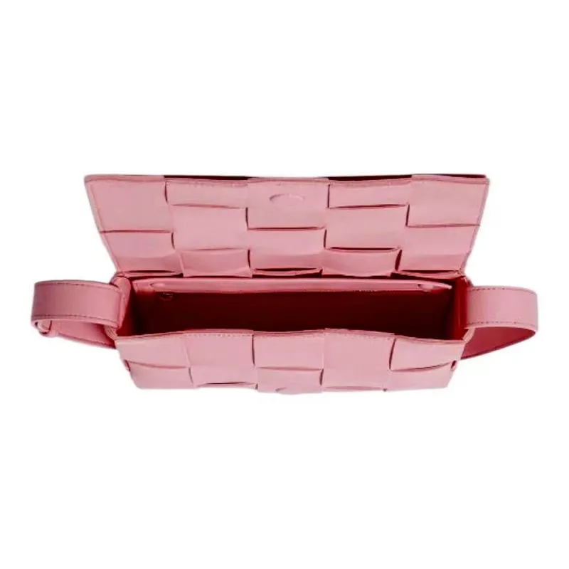 Bottega Veneta CASSETTE Sheepskin Tofu Bag, Handheld Bag, Shoulder Bag, Crossbody Bag Medium Size Women's Pink-3