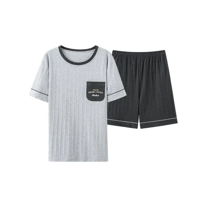 Mulong Family Pajama Set Men's Heather Gray-0