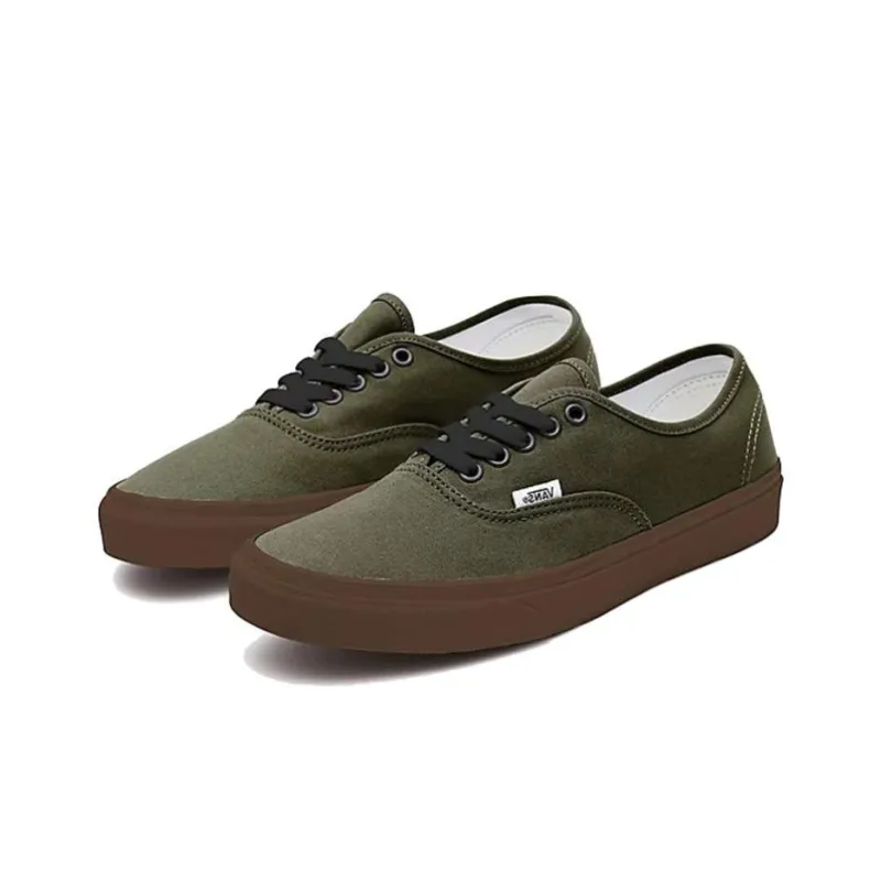 Vans Customs Gum Authentic Army Green-3