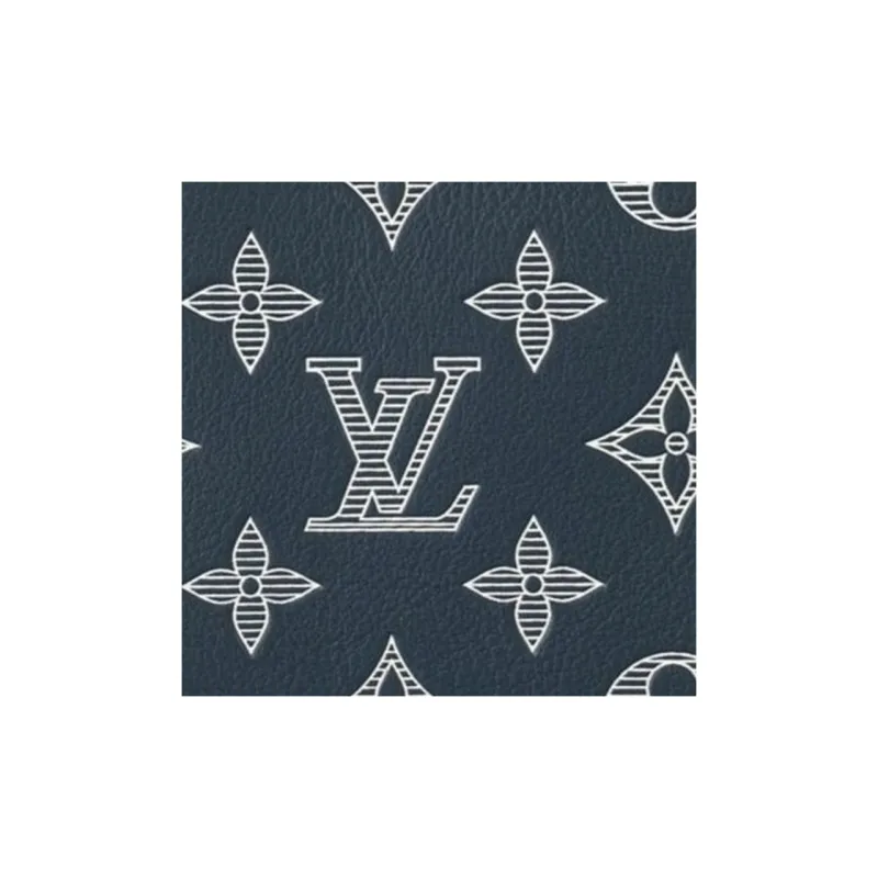 LOUIS VUITTON Multiple Wallet Monogram Shadow Ink Blue/White-6
