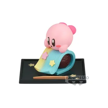 BANPRESTO Star Kirby Paldolce Collection Vol.5 Kirby Version B Pink/Black Bonus Gifts 5cm