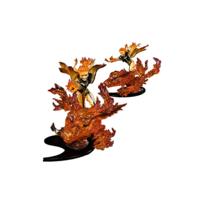 BANDAI Naruto Uzumaki Naruto Shippuden Ninetales Jūma Tailed Beast Armor Scale Figures-2