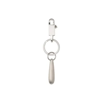 RICK OWENS Teardrop Engraved logo Brass Keyring