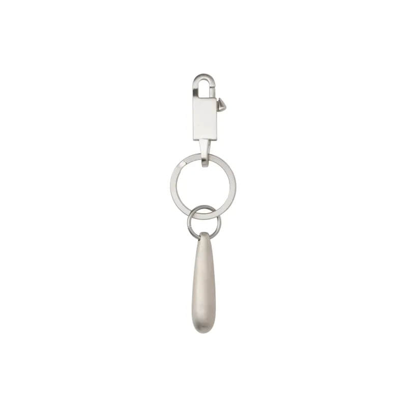 RICK OWENS Teardrop Engraved logo Brass Keyring-0