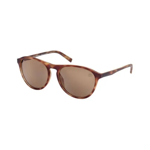 Timberland Irregular Shape Sunglasses Women's Tortoiseshell