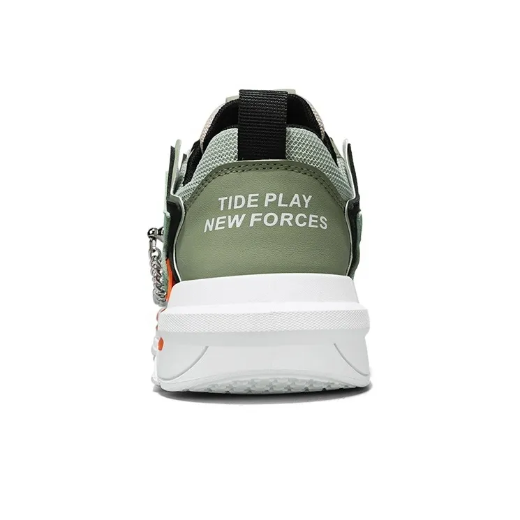Little Daisy Small Daisy Height Increasing Wear-Resistant Breathable Slip-Resistant Low-Top Skateboard Shoes Men's-12