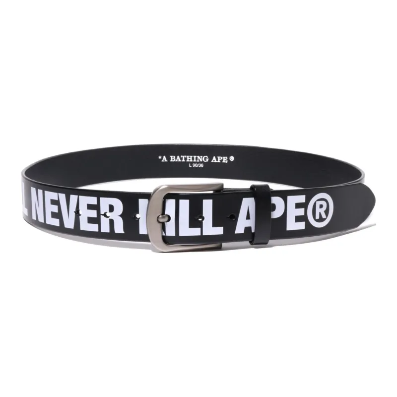 Bape A BATHING APE Leather Belt-0