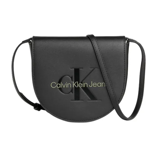 CALVIN KLEIN Polyurethane cons Shoulder Bag Crossbody Bag Small Size Women's Black