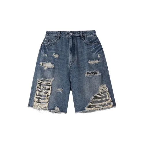 STARTER Denim Shorts Unisex Denim Blue