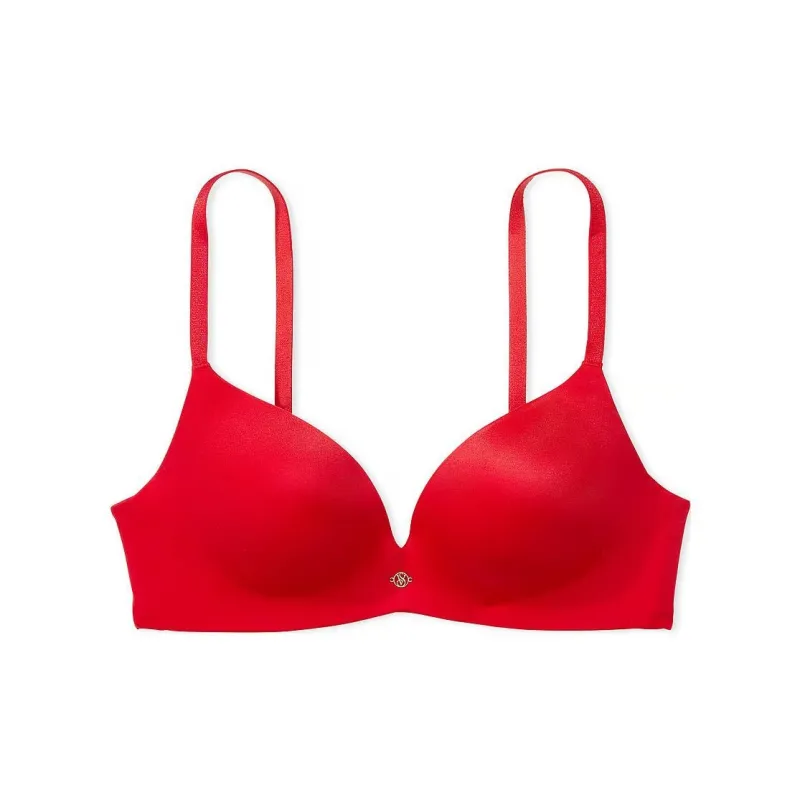 Victoria's Secret PINK VERY SEXY So Obsessed Smooth Wireless Push-Up Bra/L Bra Women's Red-0