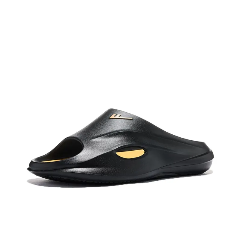 WARRIOR Slide Slippers Men Black Yellow-1