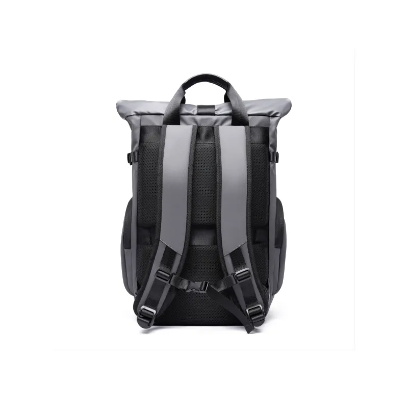TANGCOOL Nylon Fabric Backpack Large Size Men's Black-10