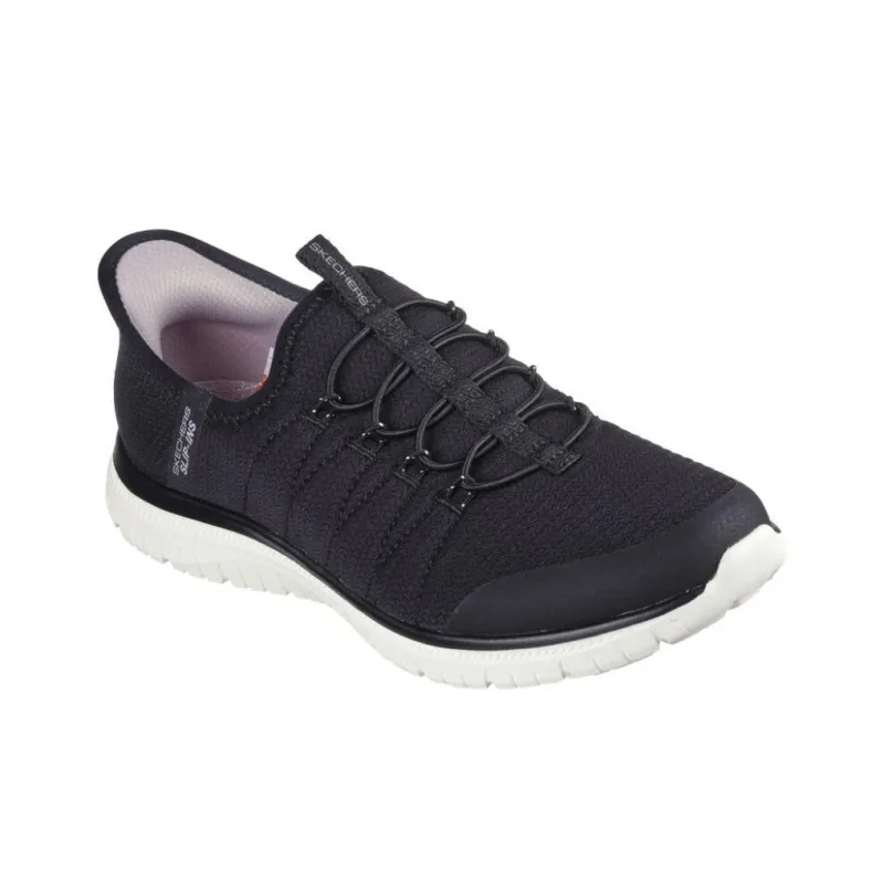 Skechers Slip Ins Virtue Glow Cushioning, Wear Resistant Low Top Casual Shoes Women's Black-3