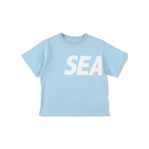 WIND AND SEA T-Shirts Unisex Light Blue