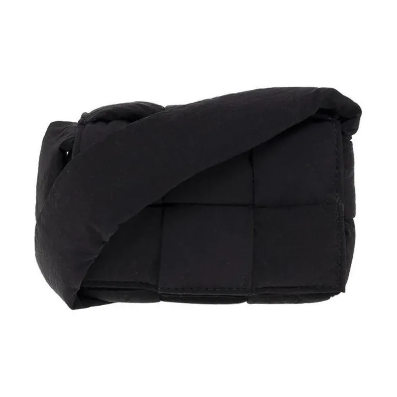 Bottega Veneta CASSETTE Polyamide Crossbody Bag, Shoulder Bag Mini Unisex Black-3