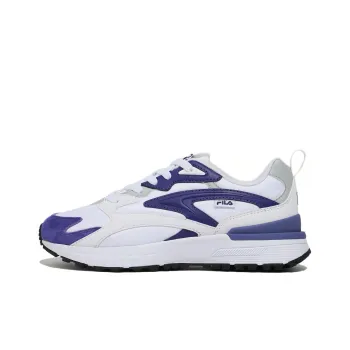 FILA Zagato Anti Slip Wear Resistant Low Top Running Shoes Unisex Ink Blue White Korean Style