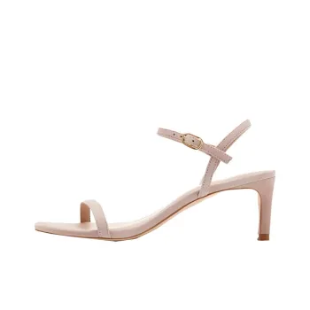 Stuart Weitzman/SW Kassidy 60 SANDAL Thin High Heel One-Strap Sandals Women's Cream Beige White