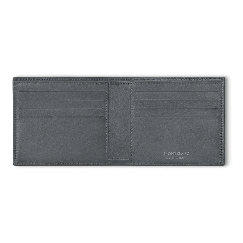 MONTBLANC M_Gram 4810 Embossed Grained Cow Leather Wallet Regular Men's Elegant Gray-1