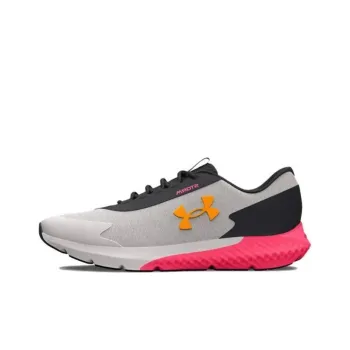 Under Armour Charged Rogue 3 Anti Slip Wear Resistant Low Top Running Shoes Women's Gray Black Pink