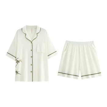 Yue Nei Pajama Set Women's Elegant White
