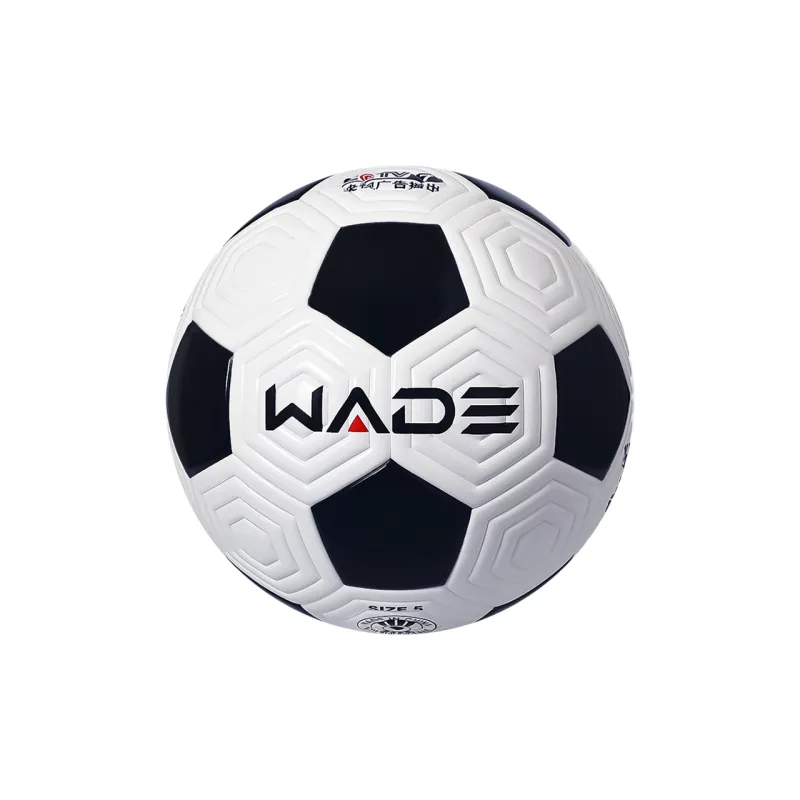 WADE x YBAKING Size 5 Soccer TPU Seamless Thermal-bonding Unisex Classic Black White-6