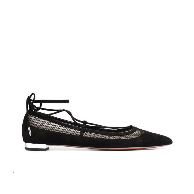 AQUAZZURA Flat Shoes Women's Black-1