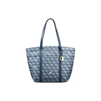 SAMSONITE Fabric Tote Bag, Shopping Bag, Handbag, Shoulder Bag Tubas Women's Blue