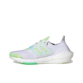 Adidas Ultra Boost 22 White Bliss Blue Solar Green