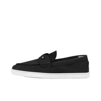 Christian Louboutin Almond Toe Slip-On Boat Shoes