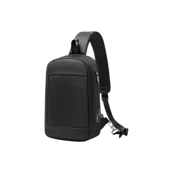 MingLu Oxford Sling Bag Crossbody Bag Shoulder Bag Unisex Black