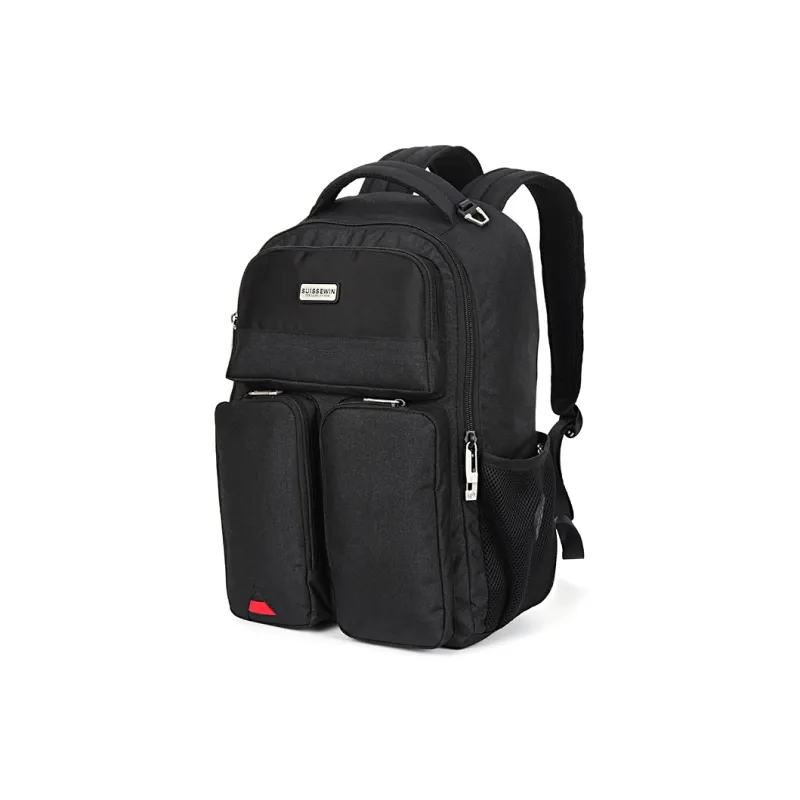 SUISSEWIN Polyester Laptop Bag Regular Unisex Black-1