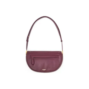 Burberry Olympia Lambskin Crescent Bag Portable Crossbody Bag Shoulder Bag Women's Dark Chestnut