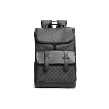 CMLZIUA PU Backpack Regular Unisex Pattern Black