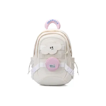 VANWALK Polyester Backpack Regular Unisex Yellow/Blue/White/Purple