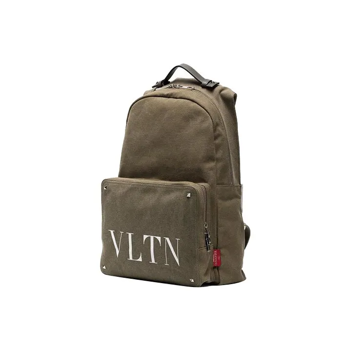 Valentino Canvas Backpack Men's Green-1