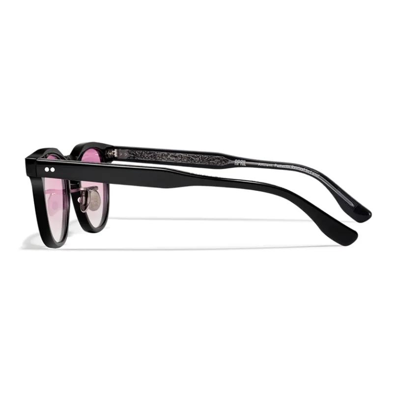 APRIL Plate Frame Square Sunglasses With Polarized Lenses Unisex-3