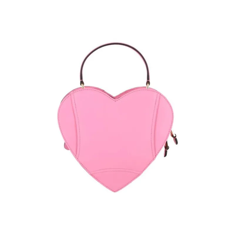 MOSCHINO Polyolefin Shoulder Bag, Crossbody Bag, Handbag Women's Pink-2