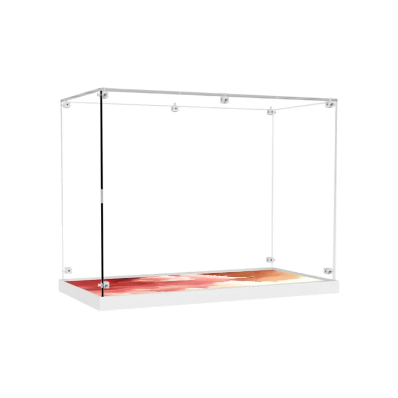 KGBOX Building Block 80112 Auspicious Dragon Nafu Acrylic Dust Resistant Transparent Display Case Model Accessories-17