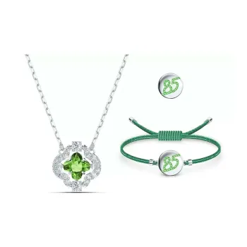 Swarovski Sparkling Dance Necklaces Women's Green