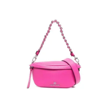 MICHAEL KORS Slater Pebbled Leather Portable Crossbody Bag Shoulder Bag Fanny Pack Extra Small Women's Cherry Red