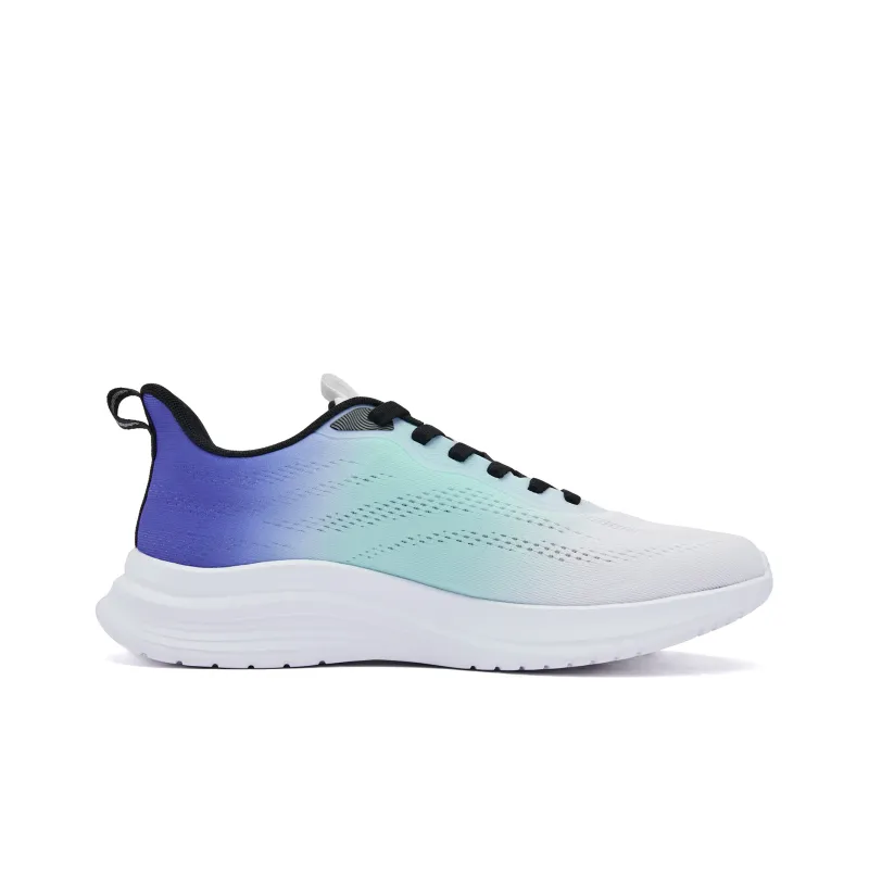 QIAODAN Cushioning Anti Slip And Wear Resistant Low Top Running Shoes Men's Jordan White Purple Blue-1