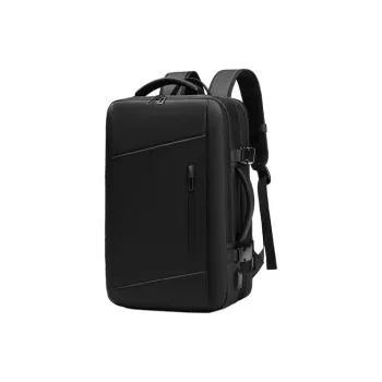 OUTWALK Oxford Travel Bags Laptop Bags Backpack Regular Unisex Black