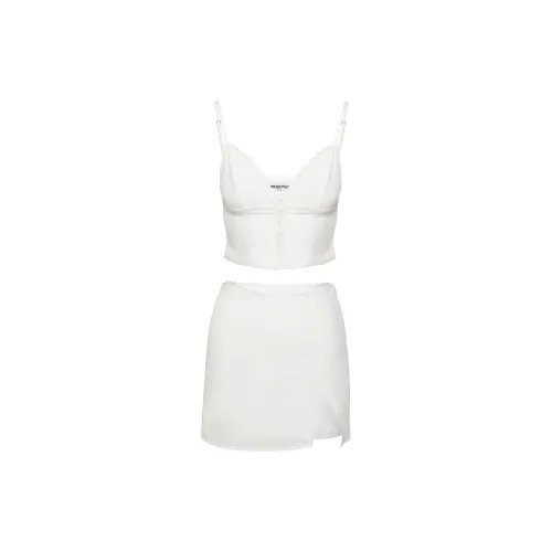 PRINCESS POLLY Two Piece Skirt Sets Women's White