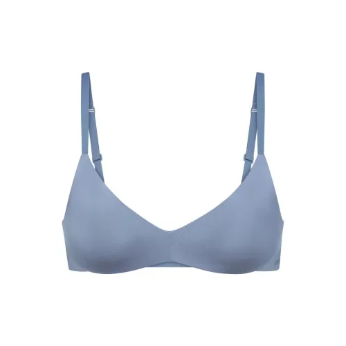 SKIMS WIRELESS FORM PUSH-UP PLUNGE BRA Bra Women's 1 Pack SLATE/Slate