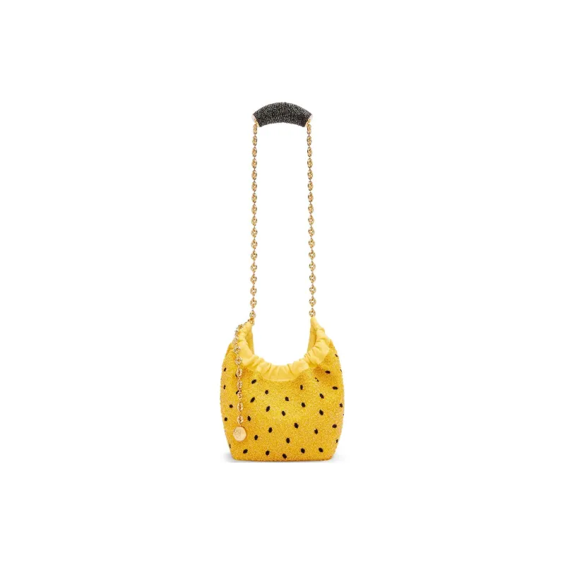 LOEWE Sheepskin Handbag, Shoulder Bag Mini Women's Yellow-2