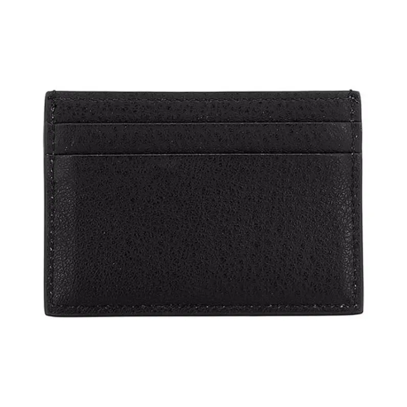 Balenciaga Cow Leather Card Holder Unisex Black-1