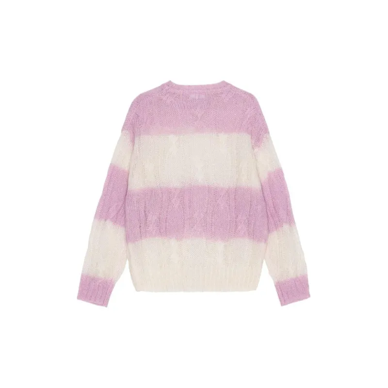 GANNI Striped Crewneck Jumper-1